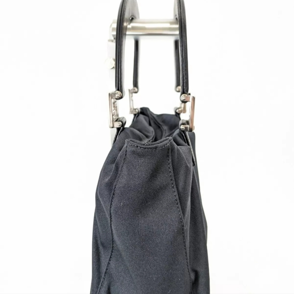FENDI Black Nylon and Leather Mini Tote Bag with Pouch! - Picture 5 of 16